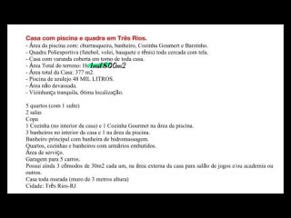 Miniatura de OTIMA CASA COM PISCINA E QUADRA  CANTAGALO
